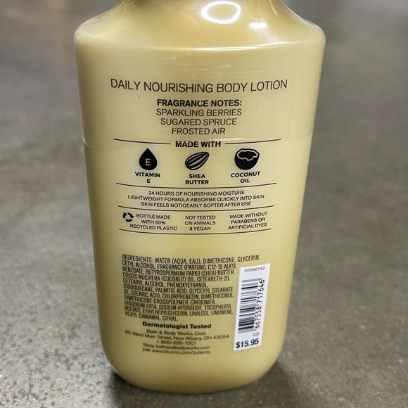 Bath & Body Works Golden Berry Mistletoe Body Lotion - Picture 4 of 5